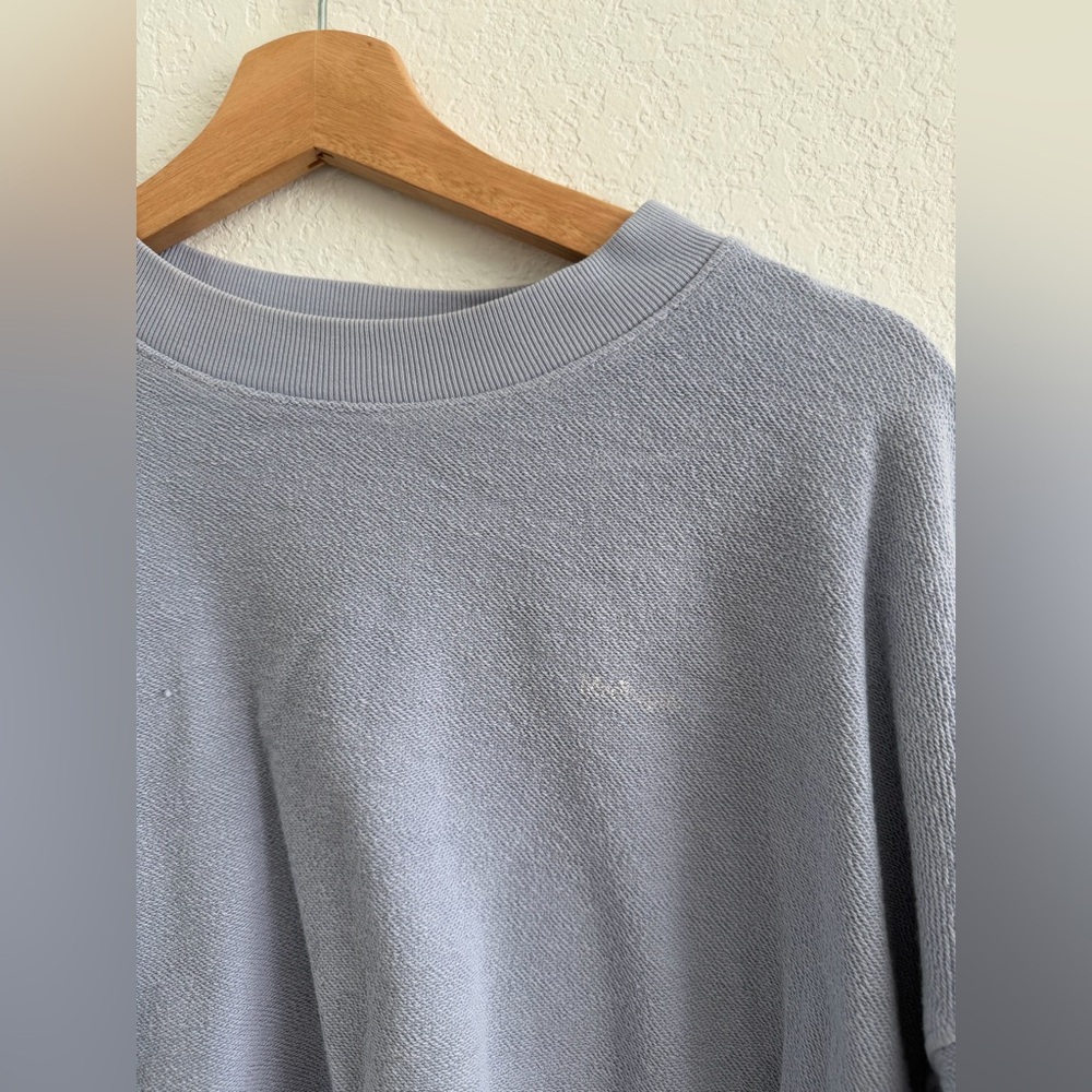 Madhappy Crewneck Pullover Medium Periwinkle Reverse Terry - Picture 4 of 6